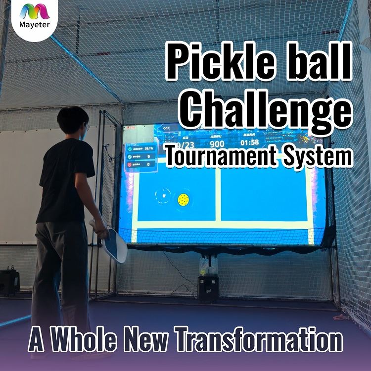 نظام لعبة Pickleball التفاعلي AR، جهاز محاكاة رياضي للعرض الداخلي لمراكز الترفيه