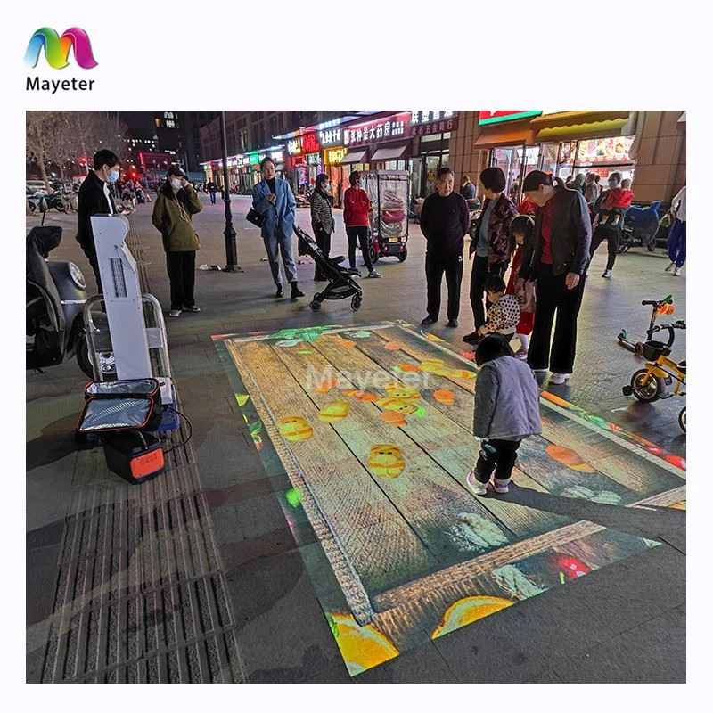 Portable Floor Interactive Projection System Projector Games